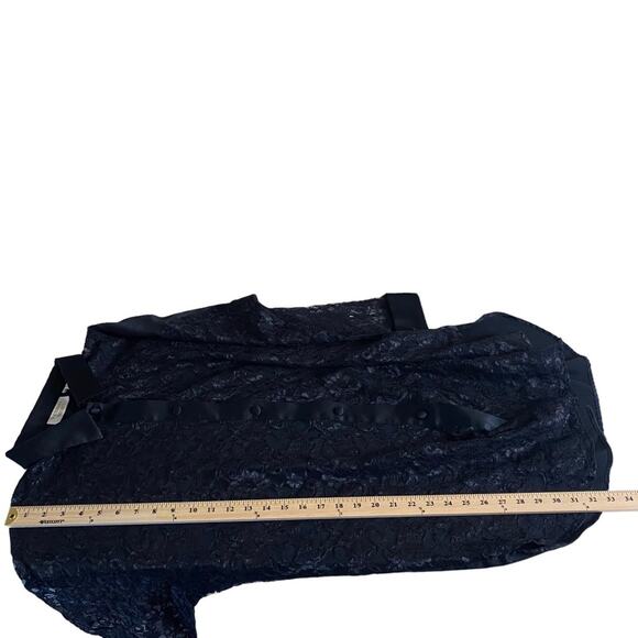 Vintage Victoria's Secret Gold Label Lace Button Up Shirt Dress Women's Small - Picture 9 of 10